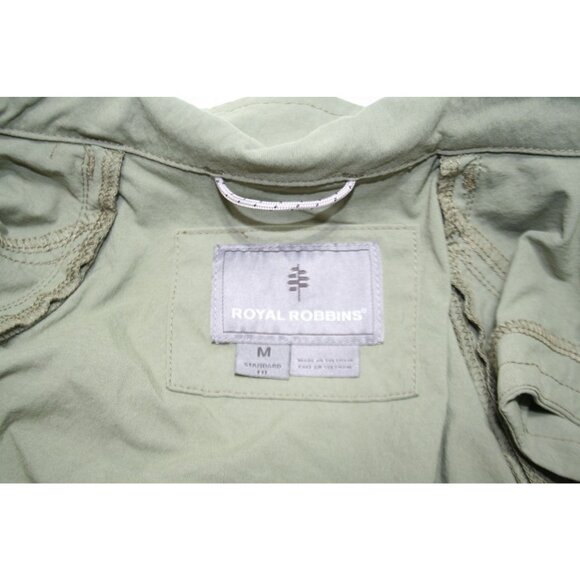 Royal Robbins Discovery Jacket II M Olive Travel Hiking Convertible Pockets - Picture 5 of 11